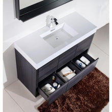 Load image into Gallery viewer, Kubebath FMB60S-GO Bliss 60&quot; Single Sink Gray Oak Free Standing Modern Bathroom Vanity