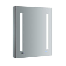 Load image into Gallery viewer, Fresca Tiempo 24&quot; Wide x 30&quot; Tall Bathroom Medicine Cabinet w/ LED Lighting &amp; Defogger FMC012430-L