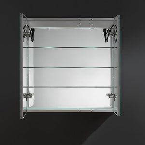 Fresca Tiempo 30" Wide x 30" Tall Bathroom Medicine Cabinet w/ LED Lighting & Defogger FMC013030