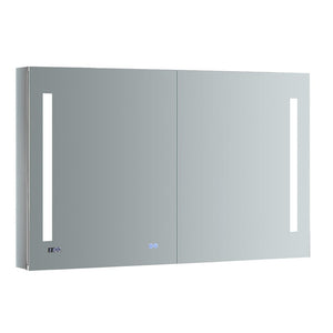 Fresca Tiempo 48" Wide x 30" Tall Bathroom Medicine Cabinet w/ LED Lighting & Defogger FMC014830