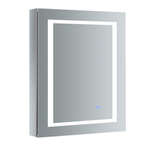 Load image into Gallery viewer, Fresca Spazio 24&quot; Wide x 30&quot; Tall Bathroom Medicine Cabinet w/ LED Lighting &amp; Defogger FMC022430-L