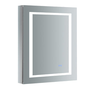 Fresca Spazio 24" Wide x 30" Tall Bathroom Medicine Cabinet w/ LED Lighting & Defogger FMC022430-L