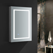 Load image into Gallery viewer, Fresca Spazio 24&quot; Wide x 36&quot; Tall Bathroom Medicine Cabinet w/ LED Lighting &amp; Defogger FMC022436-R