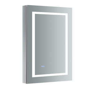 Fresca Spazio 24" Wide x 36" Tall Bathroom Medicine Cabinet w/ LED Lighting & Defogger FMC022436-R