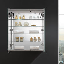 Load image into Gallery viewer, Fresca Spazio 30&quot; Wide x 36&quot; Tall Bathroom Medicine Cabinet w/ LED Lighting &amp; Defogger FMC023036