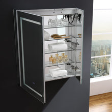 Load image into Gallery viewer, Fresca Spazio 30&quot; Wide x 36&quot; Tall Bathroom Medicine Cabinet w/ LED Lighting &amp; Defogger FMC023036