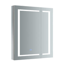 Load image into Gallery viewer, Fresca Spazio 30&quot; Wide x 36&quot; Tall Bathroom Medicine Cabinet w/ LED Lighting &amp; Defogger FMC023036