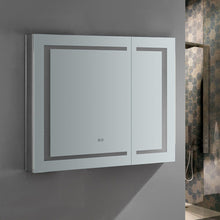 Load image into Gallery viewer, Fresca Spazio 36&quot; Wide x 30&quot; Tall Bathroom Medicine Cabinet w/ LED Lighting &amp; Defogger FMC023630