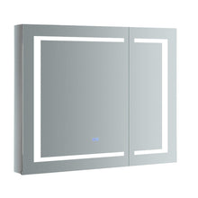 Load image into Gallery viewer, Fresca Spazio 36&quot; Wide x 30&quot; Tall Bathroom Medicine Cabinet w/ LED Lighting &amp; Defogger FMC023630