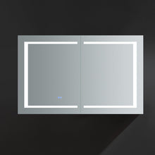 Load image into Gallery viewer, Fresca Spazio 48&quot; Wide x 30&quot; Tall Bathroom Medicine Cabinet w/ LED Lighting &amp; Defogger FMC024830