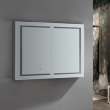 Load image into Gallery viewer, Fresca Spazio 48&quot; Wide x 36&quot; Tall Bathroom Medicine Cabinet w/ LED Lighting &amp; Defogger FMC024836