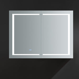 Fresca Spazio 48" Wide x 36" Tall Bathroom Medicine Cabinet w/ LED Lighting & Defogger FMC024836