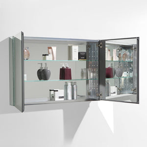 Fresca 40" Wide x 26" Tall Bathroom Medicine Cabinet w/ Mirrors FMC8010