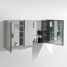 Load image into Gallery viewer, Fresca 50&quot; Wide x 26&quot; Tall Bathroom Medicine Cabinet w/ Mirrors FMC8013