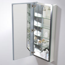 Load image into Gallery viewer, Fresca 15&quot; Wide x 36&quot; Tall Bathroom Medicine Cabinet w/ Mirrors FMC8016