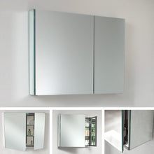 Load image into Gallery viewer, Fresca 30&quot; Wide x 26&quot; Tall Bathroom Medicine Cabinet w/ Mirrors FMC8090