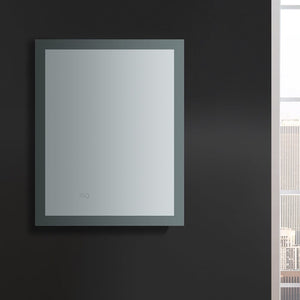 Fresca Angelo 24" Wide x 30" Tall Bathroom Mirror w/ Halo Style LED Lighting and Defogger FMR012430