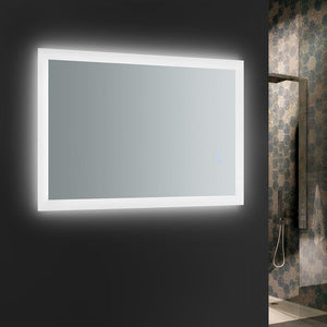 Fresca Angelo 24" Wide x 36" Tall Bathroom Mirror w/ Halo Style LED Lighting and Defogger FMR012436