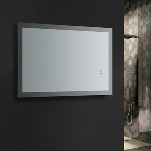 Fresca Angelo 24" Wide x 36" Tall Bathroom Mirror w/ Halo Style LED Lighting and Defogger FMR012436