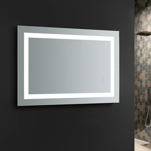 Fresca Santo 24" Wide x 36" Tall Bathroom Mirror w/ LED Lighting and Defogger FMR022436