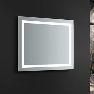Fresca Santo 36" Wide x 30" Tall Bathroom Mirror w/ LED Lighting and Defogger FMR023630
