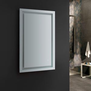 Fresca Santo 48" Wide x 30" Tall Bathroom Mirror w/ LED Lighting and Defogger FMR024830