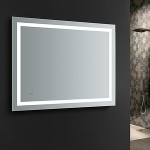 Fresca Santo 48" Wide x 36" Tall Bathroom Mirror w/ LED Lighting and Defogger FMR024836