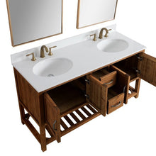Load image into Gallery viewer, Design Element DEC4006-C-CB Austin 60&quot; Vanity BASE ONLY in Walnut