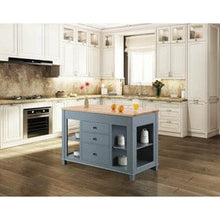 Load image into Gallery viewer, Design Element KD-01-GY Medley 54 In. Kitchen Island With Slide Out Table in Gray