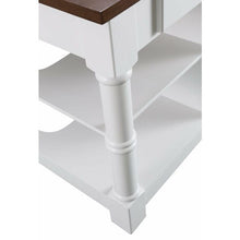 Load image into Gallery viewer, Design Element KD-03-80-W-ST Monterey 80 In. Kitchen Island With White Quartz Sintered Stone Countertop in White