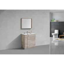 Load image into Gallery viewer, Kubebath KFM30-NW Milano 30&quot; Nature Wood Modern Bathroom Vanity
