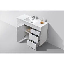 Load image into Gallery viewer, Kubebath KFM48S-GW Milano 48&quot; Single Sink High Glossy White  Modern Bathroom Vanity