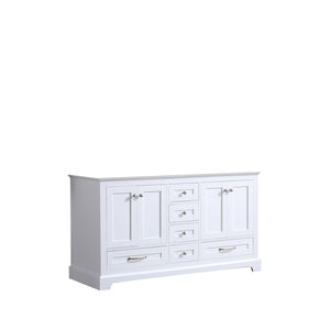 Lexora LD342260DA00000 Dukes 60" White Vanity Cabinet Only