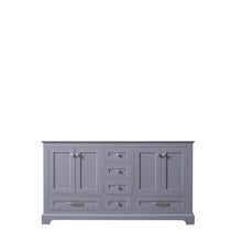 Load image into Gallery viewer, Lexora LD342260DB00000 Dukes 60&quot; Dark Grey Vanity Cabinet Only