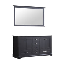 Load image into Gallery viewer, Lexora LD342260DG00M58 Dukes 60&quot; Espresso Double Vanity, no Top and 58&quot; Mirror