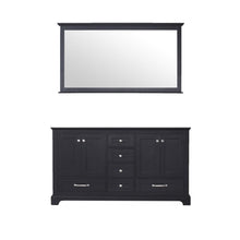 Load image into Gallery viewer, Lexora LD342260DG00M58 Dukes 60&quot; Espresso Double Vanity, no Top and 58&quot; Mirror