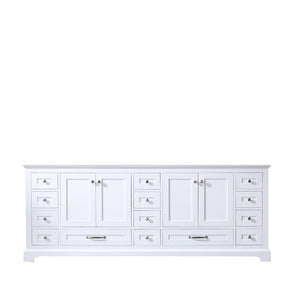 Lexora LD342284DA00000 Dukes 84" White Vanity Cabinet Only
