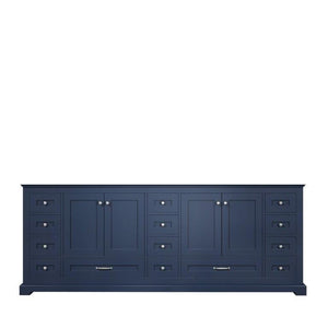 Lexora LD342284DE00000 Dukes 84" Navy Blue Vanity Cabinet Only