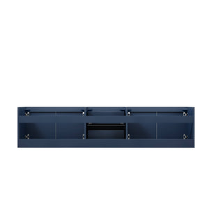 Lexora LG192280DE00000 Geneva 80" Navy Blue Vanity Cabinet Only