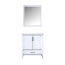 Load image into Gallery viewer, Lexora LJ342230SA00M28 Jacques 30&quot; White Single Vanity White, no Top and 28&quot; Mirror