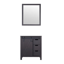 Load image into Gallery viewer, Lexora LM342230SC00M28 Marsyas 30&quot; Brown Single Vanity, no Top and 28&quot; Mirror