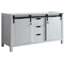 Load image into Gallery viewer, Lexora LM342260DA00000 Marsyas 60&quot; White Vanity Cabinet Only