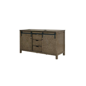 Lexora LM342260DK00000 Marsyas 60" Rustic Brown Vanity Cabinet Only