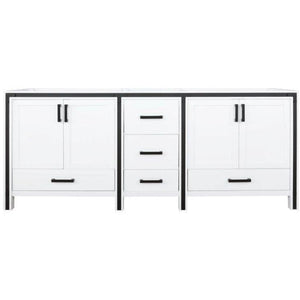 Lexora LZV352280SA00000 Ziva 80" White Vanity Cabinet Only