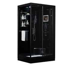 Load image into Gallery viewer, Maya Bath 205 Lucca-Black-Right Steam Shower