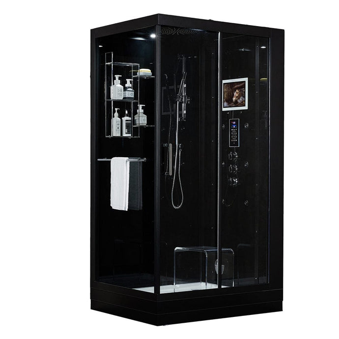 Maya Bath 205 Lucca-Black-Right Steam Shower