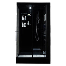 Load image into Gallery viewer, Maya Bath 205 Lucca-Black-Right Steam Shower