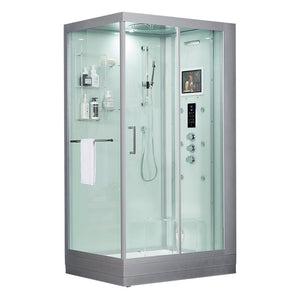 Maya Bath 204 Lucca-White-Right Steam Shower