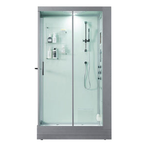 Maya Bath 204 Lucca-White-Right Steam Shower