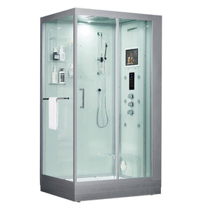 Maya Bath 204 Lucca-White-Right Steam Shower